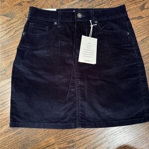 Forever 21 Dark Blue Corduroy Mini Skirt